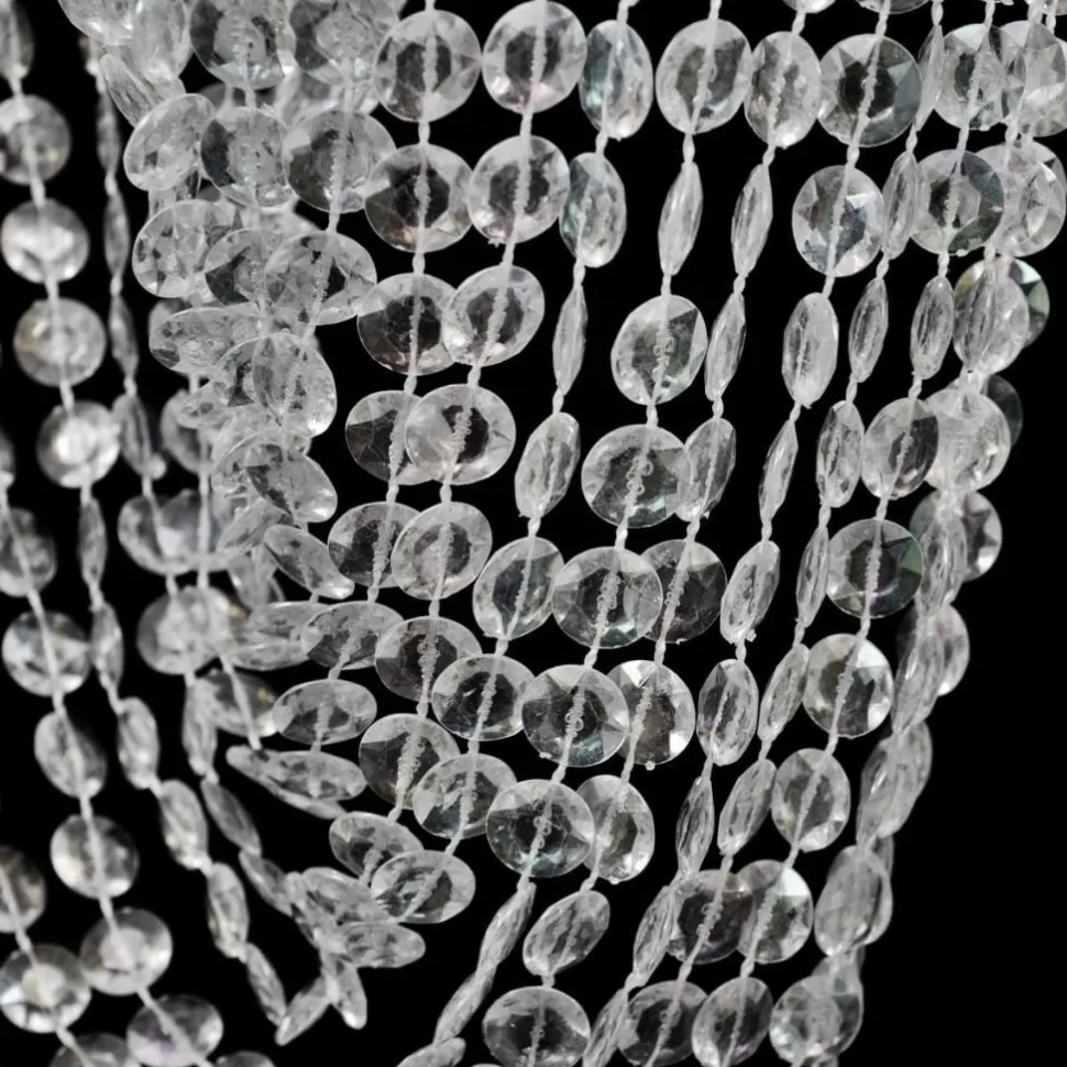 Kristallinen riippuva kattokruunu 22 x 58 cm