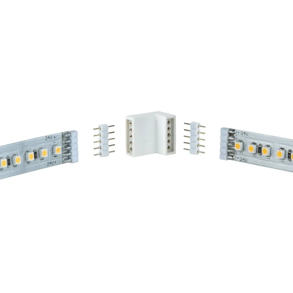 Kulmaliitin Paulmann MaxLED, 17x16mm, max.144W, valkoinen
