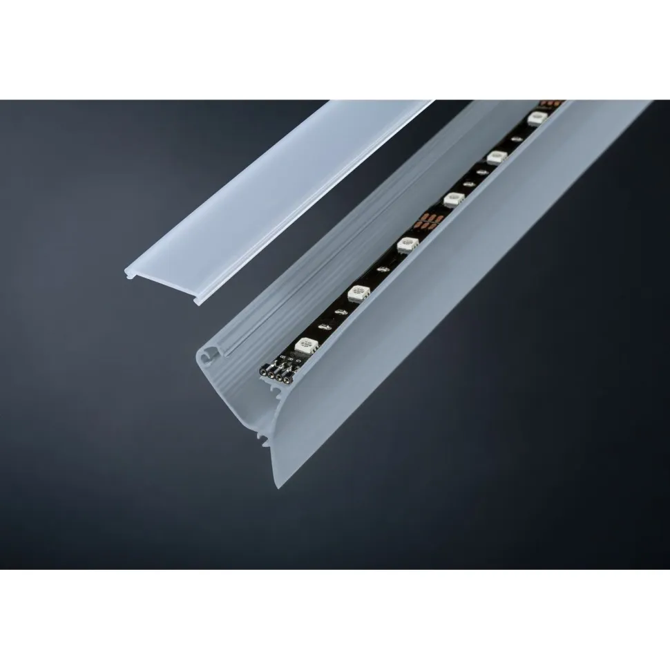 Kulmaprofiili LED-nauhalle Paulmann, 1m, harmaa