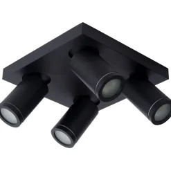 Kylpyhuoneen kattospottivalaisin Lucide Taylor, himmennettävä, 4xGU10 5W 2200K/3000K, IP44, valkoinen