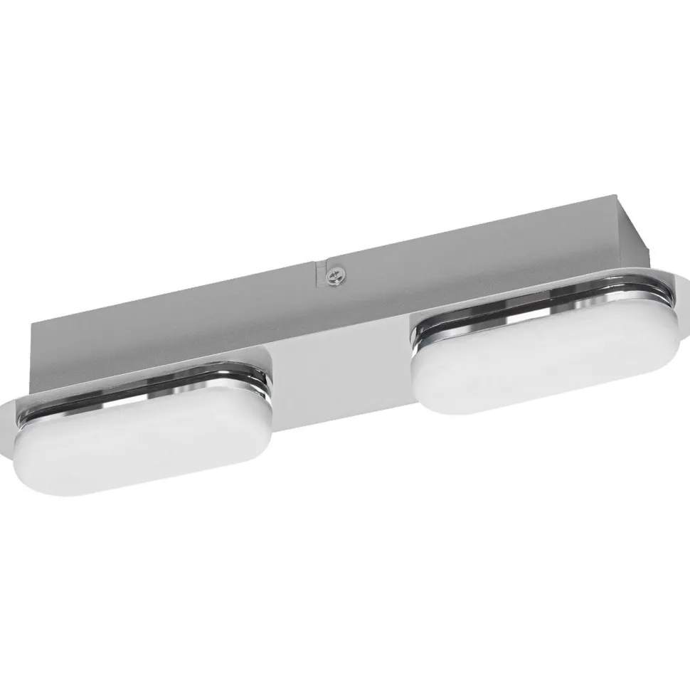 Kylpyhuoneen seinävalaisin Osram Smart+ Matter Orbis Duplo IP44 300mm Tunable White hopea