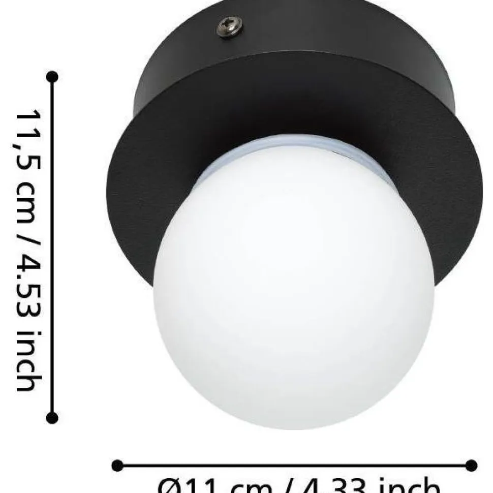 Kylpyhuonevalaisin Eglo Mosiano LED IP44 musta