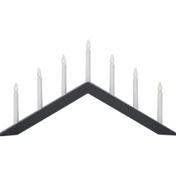 Kynttelikkö Star Trading Arrow, 7-osainen, 69cm, valkoinen