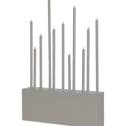 Kynttelikkö Star Trading Buzz 11-osainen 43 cm beige