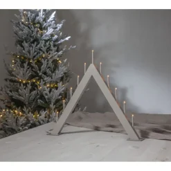 Kynttelikkö Star Trading Buzz 11-osainen 50 cm beige