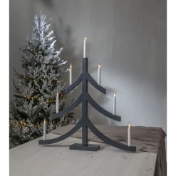 Kynttelikkö Star Trading Pagod 7-osainen 79 cm beige