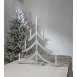 Kynttelikkö Star Trading Pagod 7-osainen 79 cm beige
