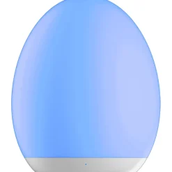 Ladattava LED-pöytävalaisin Star Trading Oval Ø92x110 mm valkoinen