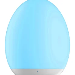 Ladattava LED-pöytävalaisin Star Trading Oval Ø92x110 mm valkoinen