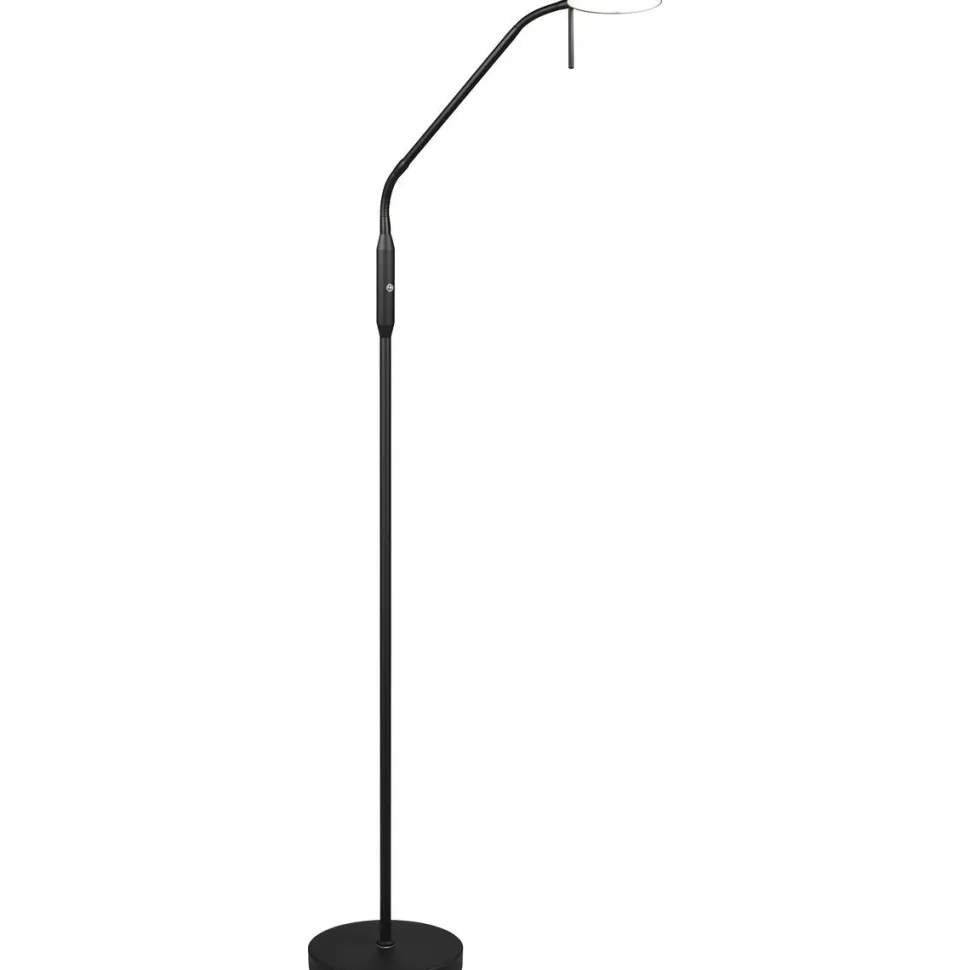 Ladattava LED-lattiavalaisin Trio Moreno musta