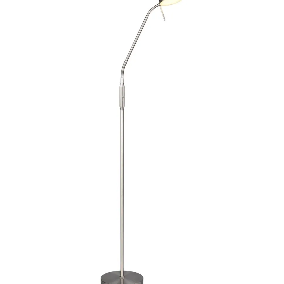 Ladattava LED-lattiavalaisin Trio Moreno musta