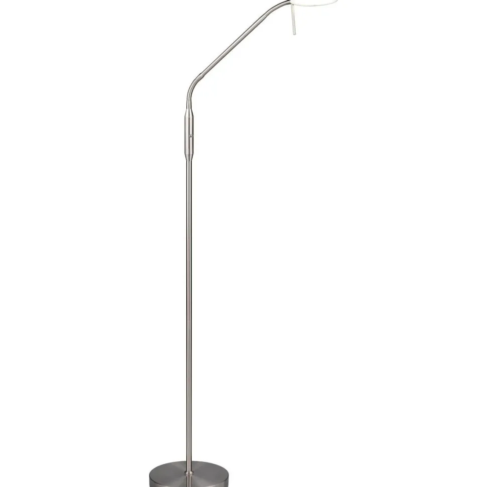 Ladattava LED-lattiavalaisin Trio Moreno musta