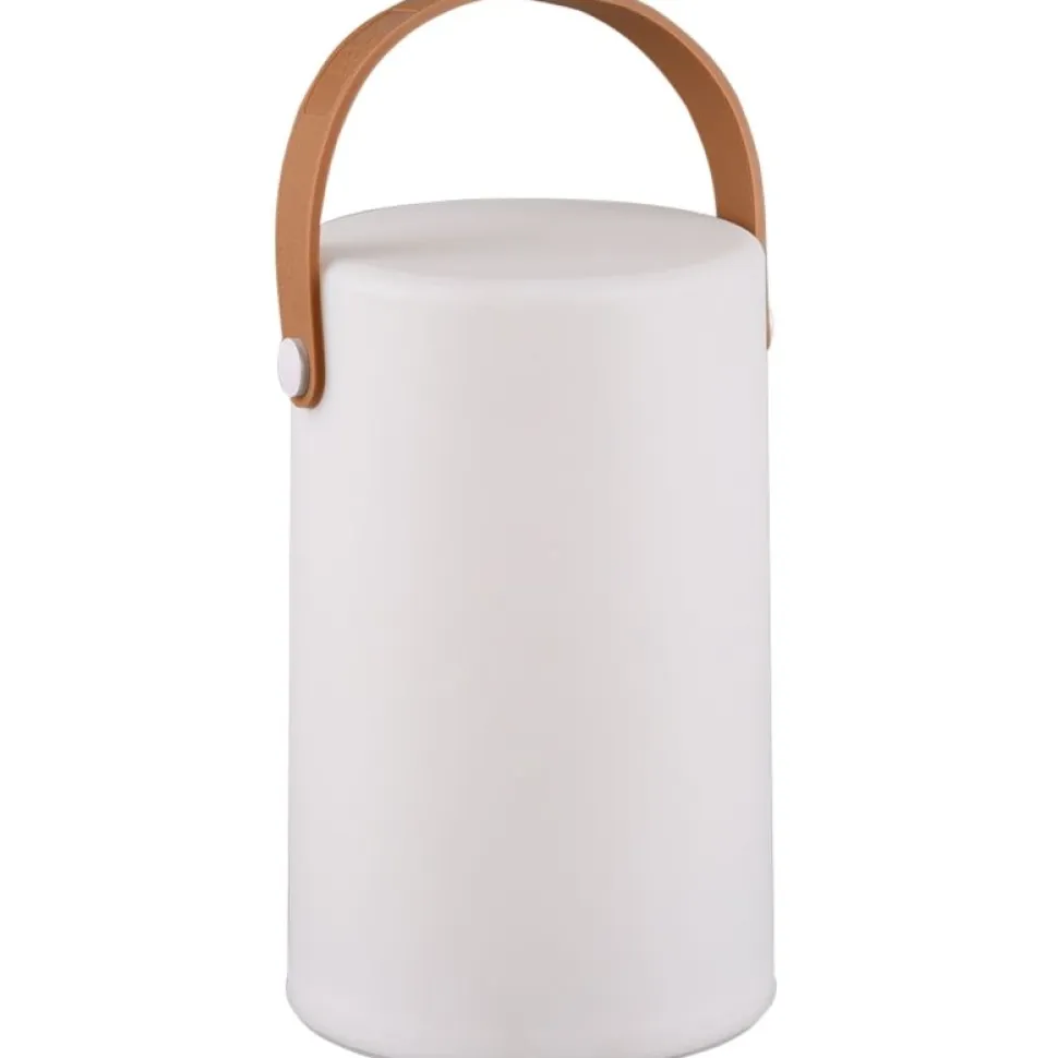 Ladattava LED-ulkopöytävalaisin Trio Aruba Ø130x205mm IP44 valkoinen