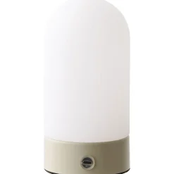 Ladattava pöytävalaisin House Nordic Ashford, ø9cm, IP20, 3.7V, 1200mAh, beige/valkoinen