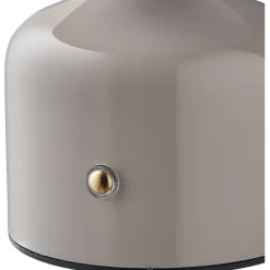 Ladattava pöytävalaisin House Nordic Aulla, ø10x13.5cm, IP20, LED, harmaa