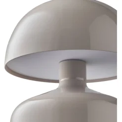 Ladattava pöytävalaisin House Nordic Aulla, ø10x13.5cm, IP20, LED, harmaa