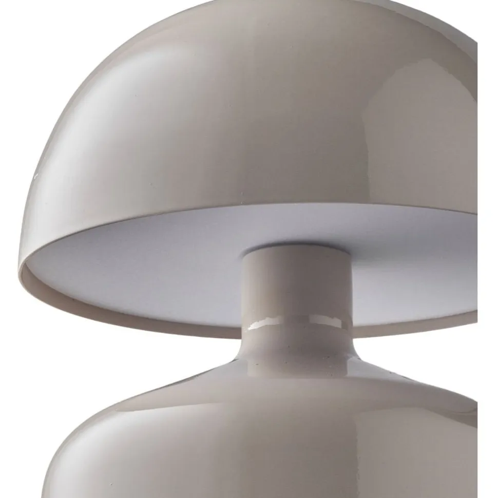 Ladattava pöytävalaisin House Nordic Aulla, ø10x13.5cm, IP20, LED, harmaa