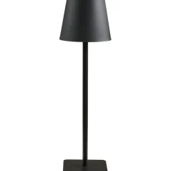 Ladattava pöytävalaisin House Nordic Bradford, ø10cm, IP20, 3.7V, 1800mAh, musta metalli