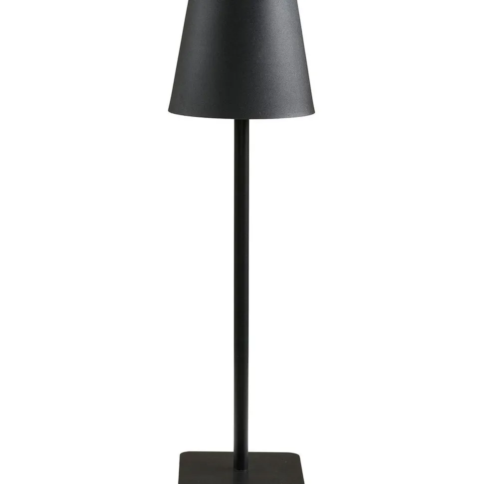 Ladattava pöytävalaisin House Nordic Bradford, ø10cm, IP20, 3.7V, 1800mAh, musta metalli