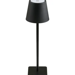 Ladattava pöytävalaisin House Nordic Bradford, ø10cm, IP20, 3.7V, 1800mAh, musta metalli