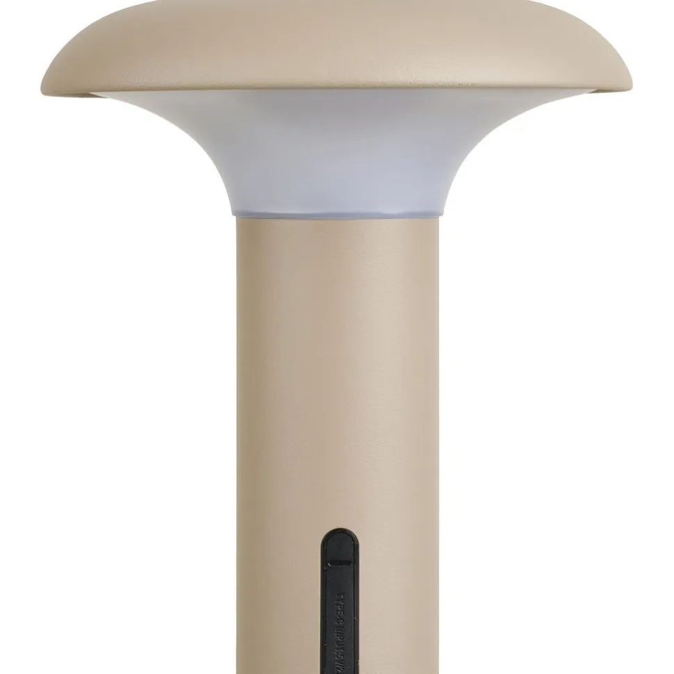Ladattava pöytävalaisin House Nordic Ramsey, sisä- ja ulkokäyttöön, IP44, 3.7V, 1800mAh, beige