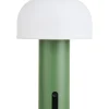 Ladattava pöytävalaisin House Nordic Soham, sisä- ja ulkokäyttöön, IP44, 3.7V, 1800mAh, vihreä