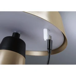 Ladattava pöytävalaisin Paulmann Lirox IP44 White Switch, musta/samppanja