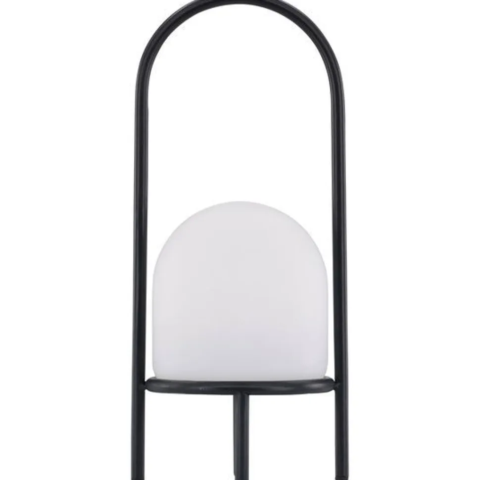 Ladattava pöytävalaisin Venture Home Colie, sisä- ja ulkokäyttöön, ø19x43cm, musta/valkoinen