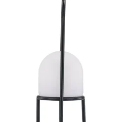 Ladattava pöytävalaisin Venture Home Colie, sisä- ja ulkokäyttöön, ø19x43cm, musta/valkoinen