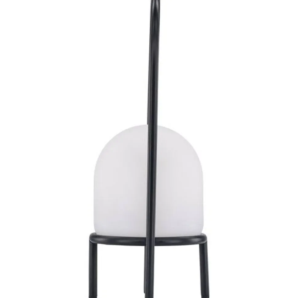 Ladattava pöytävalaisin Venture Home Colie, sisä- ja ulkokäyttöön, ø19x43cm, musta/valkoinen