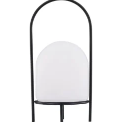 Ladattava pöytävalaisin Venture Home Colie, sisä- ja ulkokäyttöön, ø19x43cm, musta/valkoinen