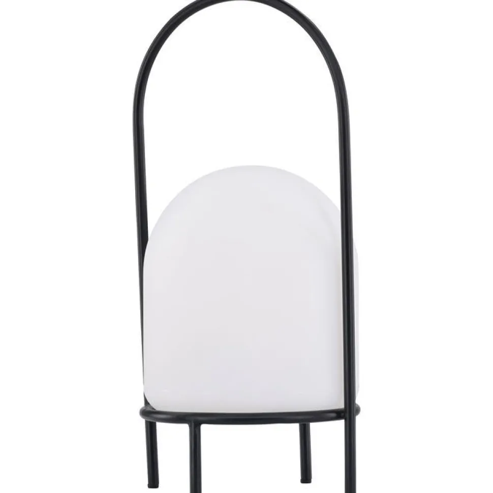 Ladattava pöytävalaisin Venture Home Colie, sisä- ja ulkokäyttöön, ø19x43cm, musta/valkoinen