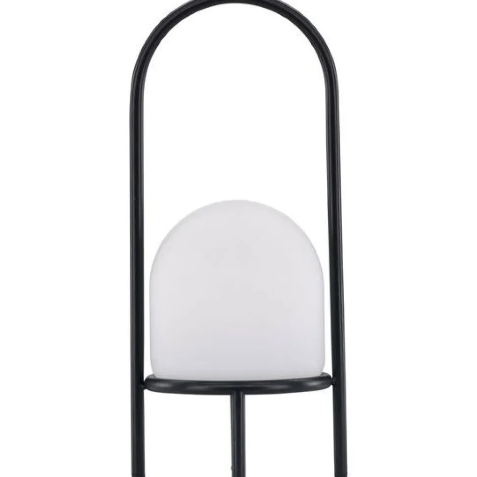 Ladattava pöytävalaisin Venture Home Colie, sisä- ja ulkokäyttöön, ø19x43cm, musta/valkoinen
