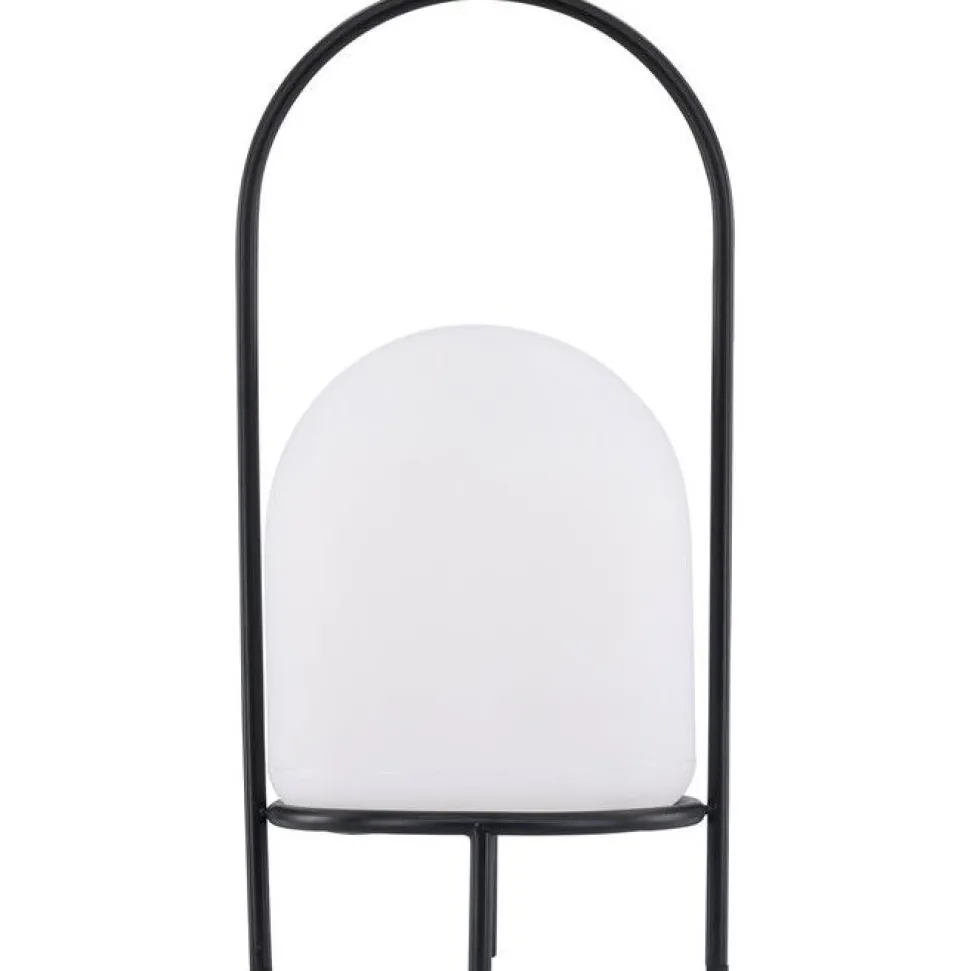 Ladattava pöytävalaisin Venture Home Colie, sisä- ja ulkokäyttöön, ø19x43cm, musta/valkoinen