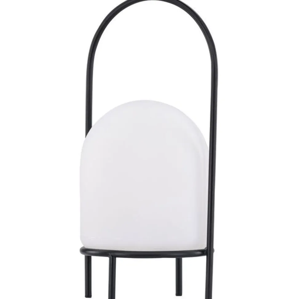 Ladattava pöytävalaisin Venture Home Colie, sisä- ja ulkokäyttöön, ø19x43cm, musta/valkoinen