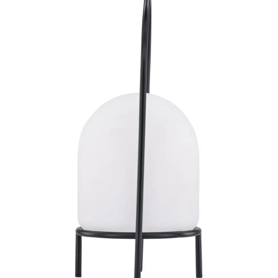 Ladattava pöytävalaisin Venture Home Colie, sisä- ja ulkokäyttöön, ø19x43cm, musta/valkoinen