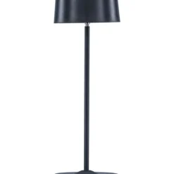 Ladattava pöytävalaisin Venture Home Tern, sisä- ja ulkokäyttöön, ø15x34cm, musta