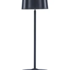 Ladattava pöytävalaisin Venture Home Tern, sisä- ja ulkokäyttöön, ø15x34cm, musta