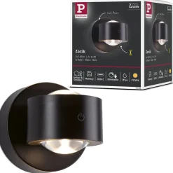 Ladattava seinävalaisin Paulmann Zorik LED IP44 100mm 2700K 2x1.1W, himmennettävä