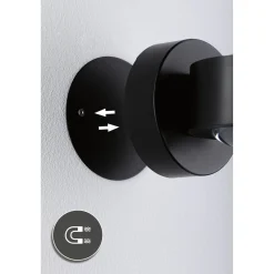 Ladattava seinävalaisin Paulmann Zorik LED IP44 100mm 2700K 2x1.1W, himmennettävä