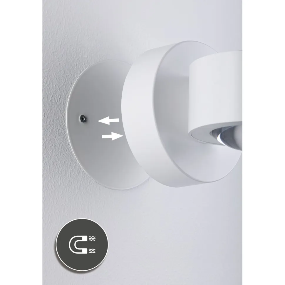Ladattava seinävalaisin Paulmann Zorik LED IP44 100mm 2700K 2x1.1W, himmennettävä