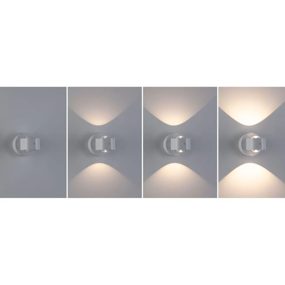 Ladattava seinävalaisin Paulmann Zorik LED IP44 100mm 2700K 2x1.1W, himmennettävä