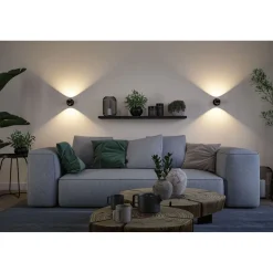 Ladattava seinävalaisin Paulmann Zorik LED IP44 100mm 2700K 2x1.1W, himmennettävä