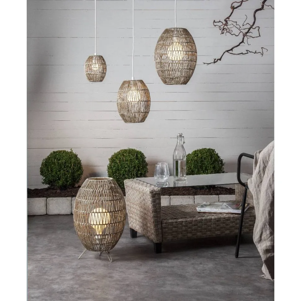 Lampunvarjostin Star Trading Linde Ø240mm beige