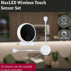 Langaton kosketusohjainsetti Paulmann MaxLED Wireless Touch himmennettävä valkoinen/musta