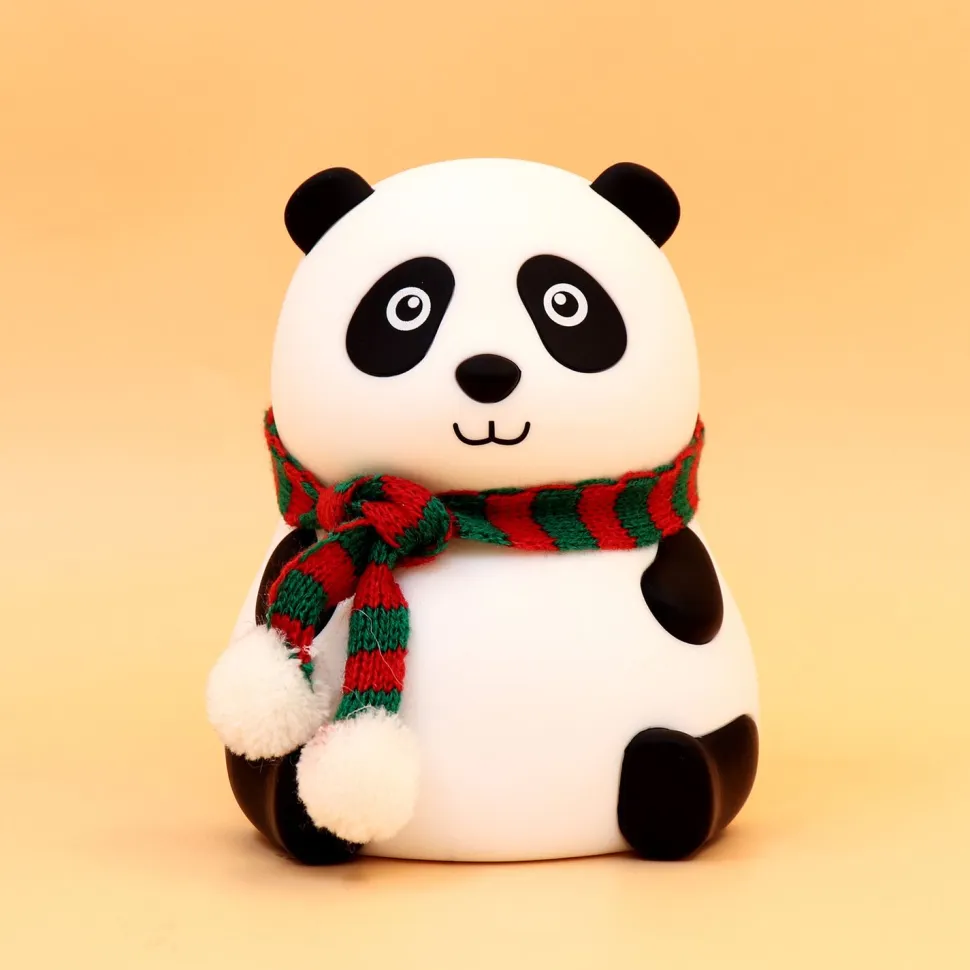 Lasten pöytävalaisin FocusLight Panda RGB ladattava valkoinen