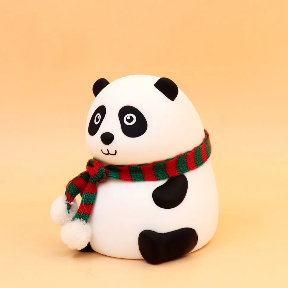 Lasten pöytävalaisin FocusLight Panda RGB ladattava valkoinen