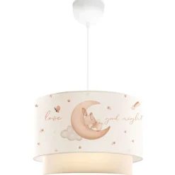 Lastenhuoneen riippuvalaisin Linento Lighting 241441 valkoinen