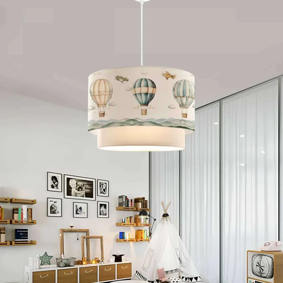 Lastenhuoneen riippuvalaisin Linento Lighting 241678 valkoinen