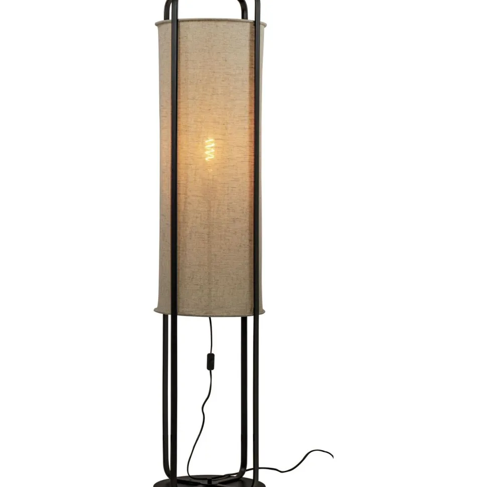 Lattiavalaisin Aneta Lighting Ronda, 140cm, musta/beige